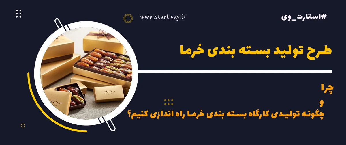 طرح توجیهی بسته بندی خرما - استارت وی