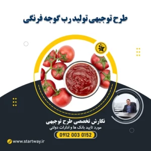 طرح توجیهی تولید رب گوجه فرنگی - استارت وی