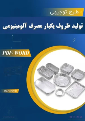 دانلود طرح توجیهی ظروف یکبارمصرف آلومینیومی