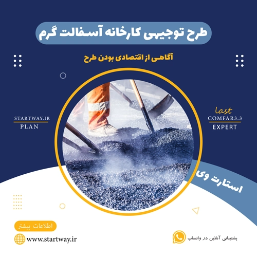 طرح توجیهی کارخانه آسفالت گرم 1404🌟(PDF+WORD) 53 طرح توجیهی کارخانه آسفالت گرم - استارت وی