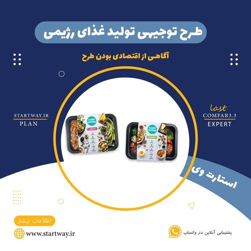 طرح توجیهی تولید غذای رژیمی 🌟 (برای مجوز+وام) 30 طرح توجیهی تولید غذای رژیمی- استارت وی