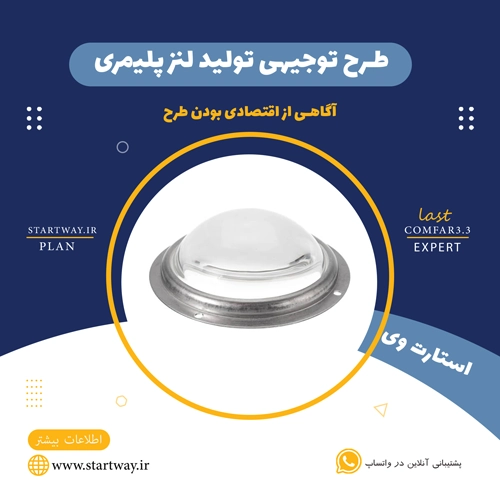 طرح توجیهی تولید لنز پلیمری 🌟 (برای مجوز+وام) 71 طرح توجیهی تولید لنز پلیمری-استارت وی
