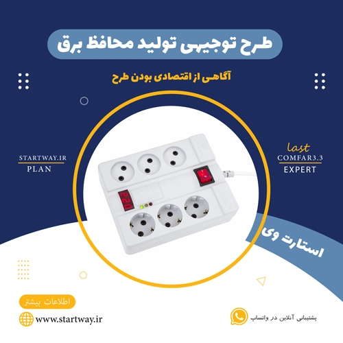 طرح توجیهی تولید محافظ برق 🌟 (برای مجوز+وام) 67 طرح توجیهی تولید محافظ برق-استارت وی