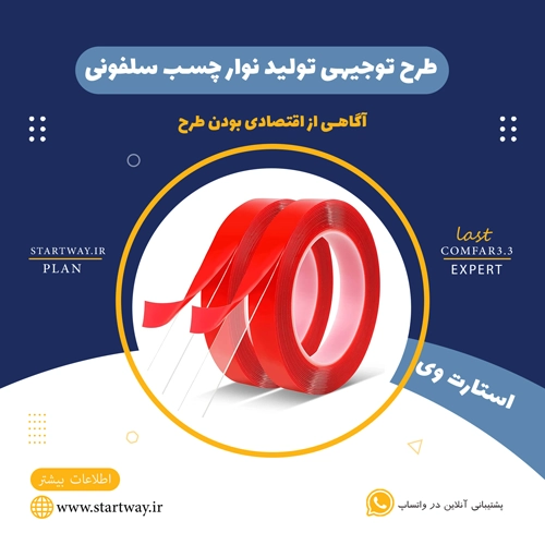 طرح توجیهی تولید نوار چسب سلفونی 🌟 (برای مجوز+وام) 51 طرح توجیهی تولید نوار چسب سلفونی- استارت وی