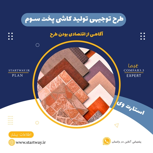 طرح توجیهی تولید کاشی پخت سوم 🌟 (برای مجوز+وام) 63 طرح توجیهی تولید کاشی پخت سوم-استارت وی