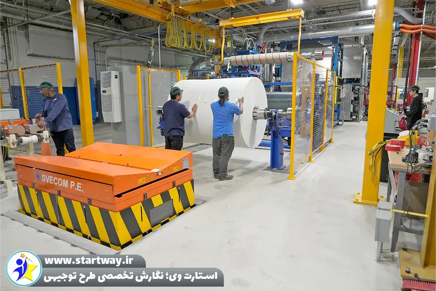 کارخانه تولید دستمال کاغذی - استارت وی