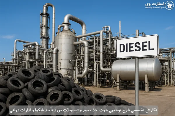 طرح توجیهی تولید گازوئیل از لاستیک کهنه - استارت وی