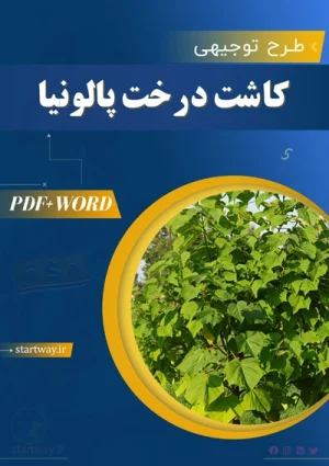 دانلود طرح توجیهی کاشت درخت پالونیا 10هکتار